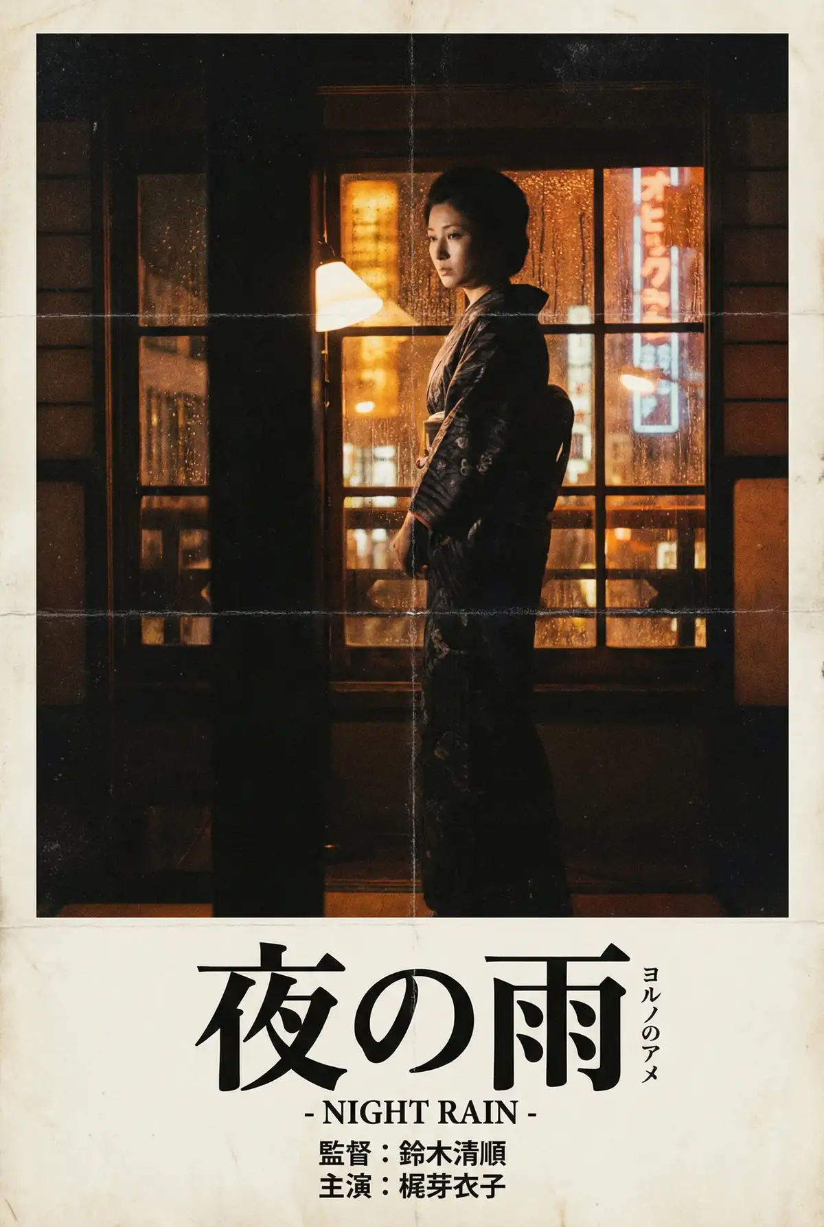 日本伦理电影海报 - 夜之雨，伦理片 馆藏经典